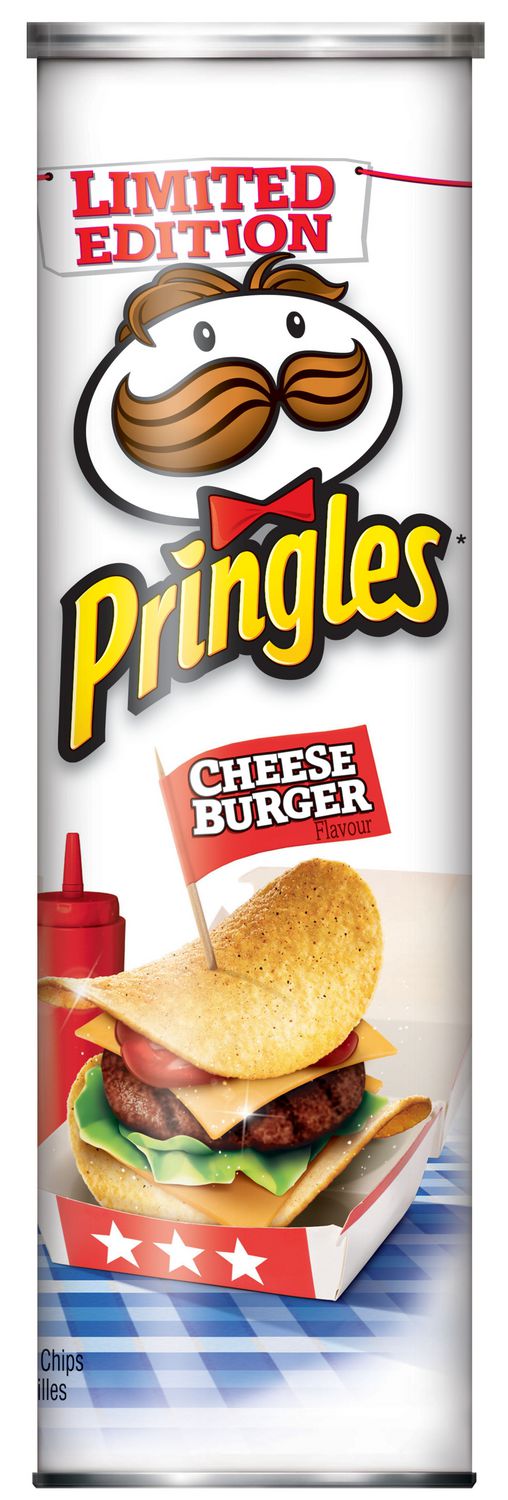 Kellogg's Pringles Potato Chips Cheese Burger Flavour | Walmart Canada