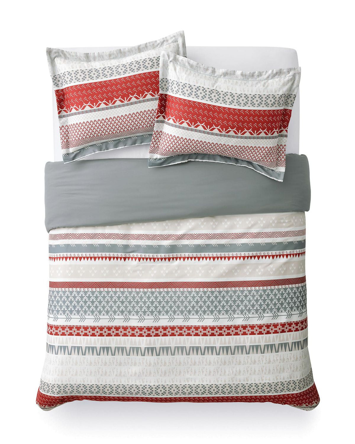Mainstays Scandinavian Red Stripe Duvet Cover Set Walmart Canada