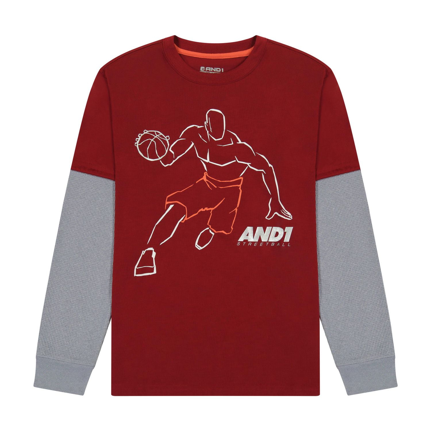 AND1 Boys Driver Long Sleeve Graphic Tee
