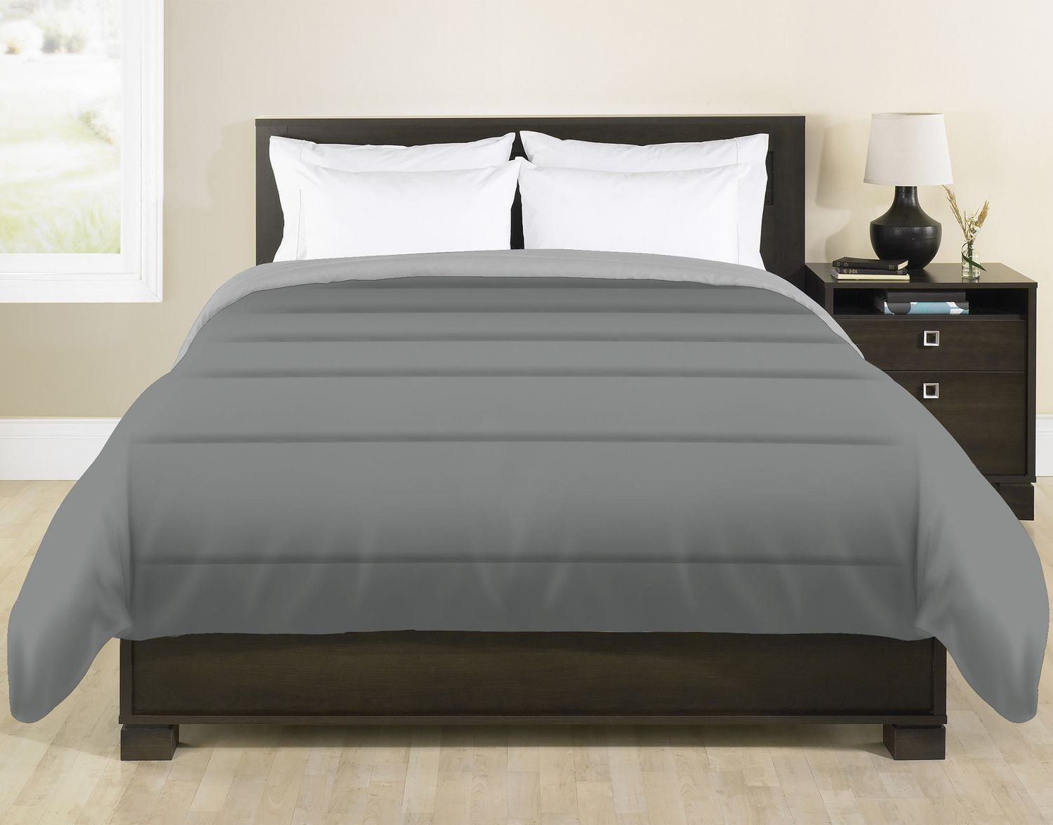Grey Label Reversible Grey Comforter Walmart Canada