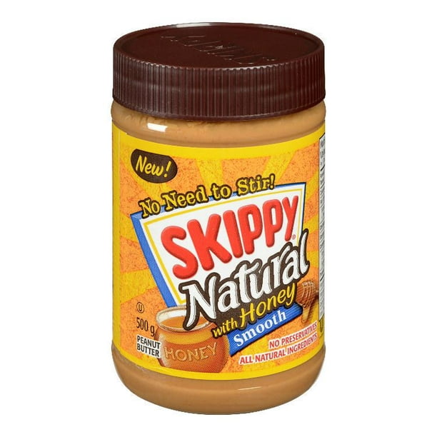 Beurre d'arachide de Skippy naturel au miel 500 g