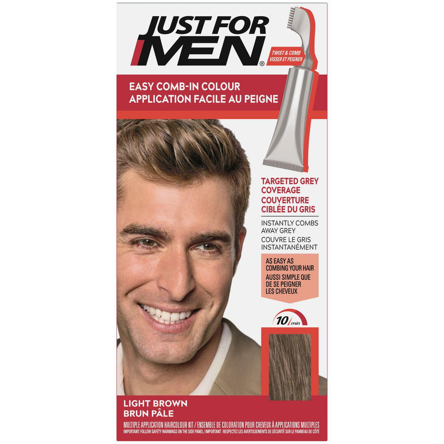 Just For Men Easy Comb-In Light Brown A-25, 1 Piece