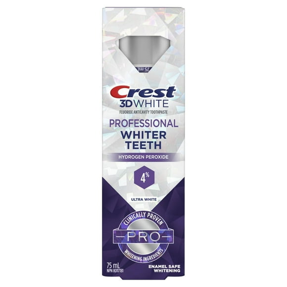 Crest 3D White Professional Ultra White Toothpaste, 75 ml