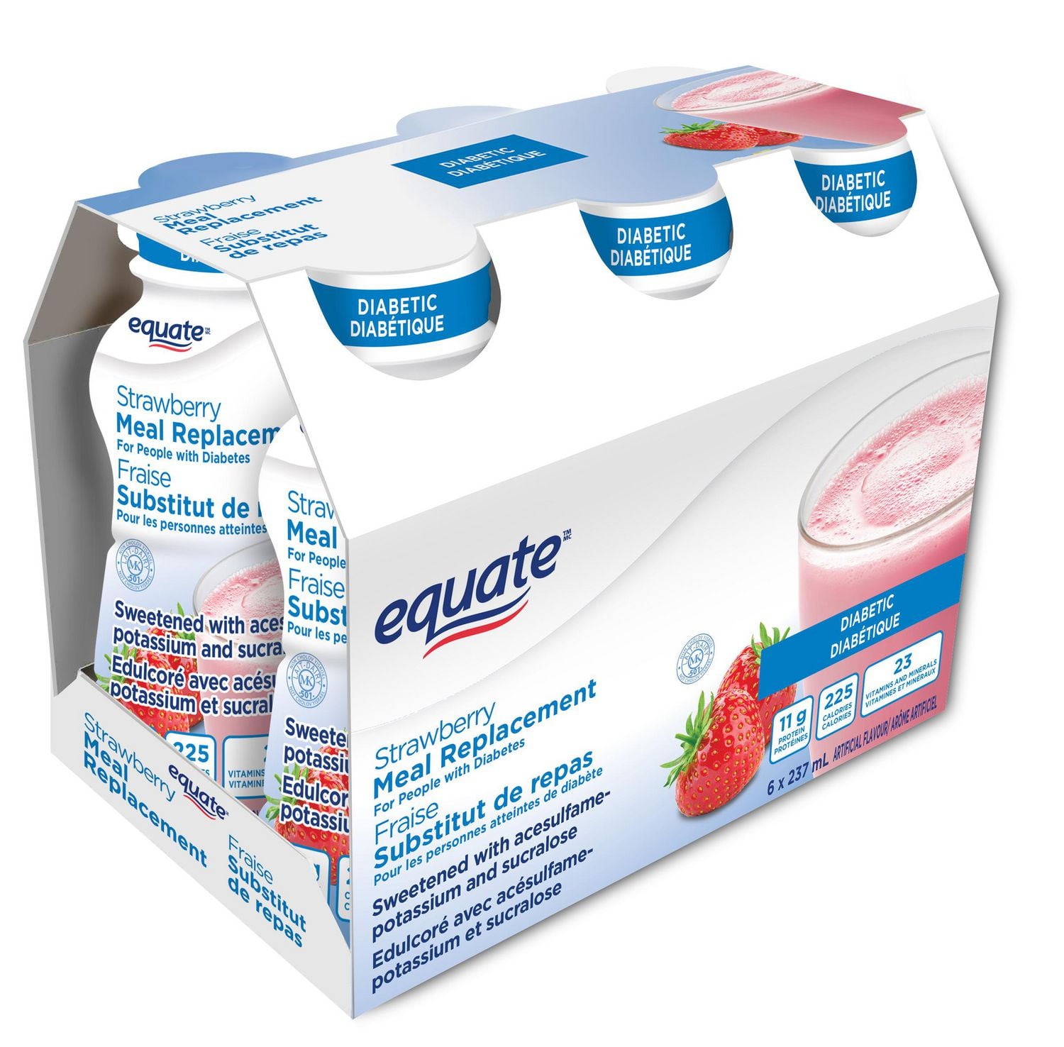 EQUATE STRAWBERRY DIABETIC SHAKE Walmart Canada