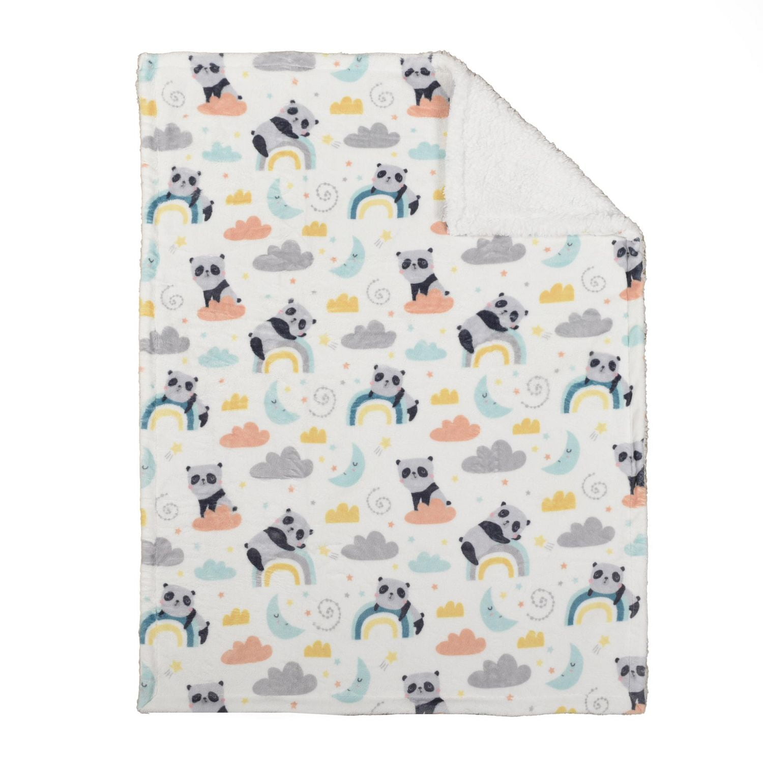 Ultimate Sherpa Baby Blanket Panda 30 x 40