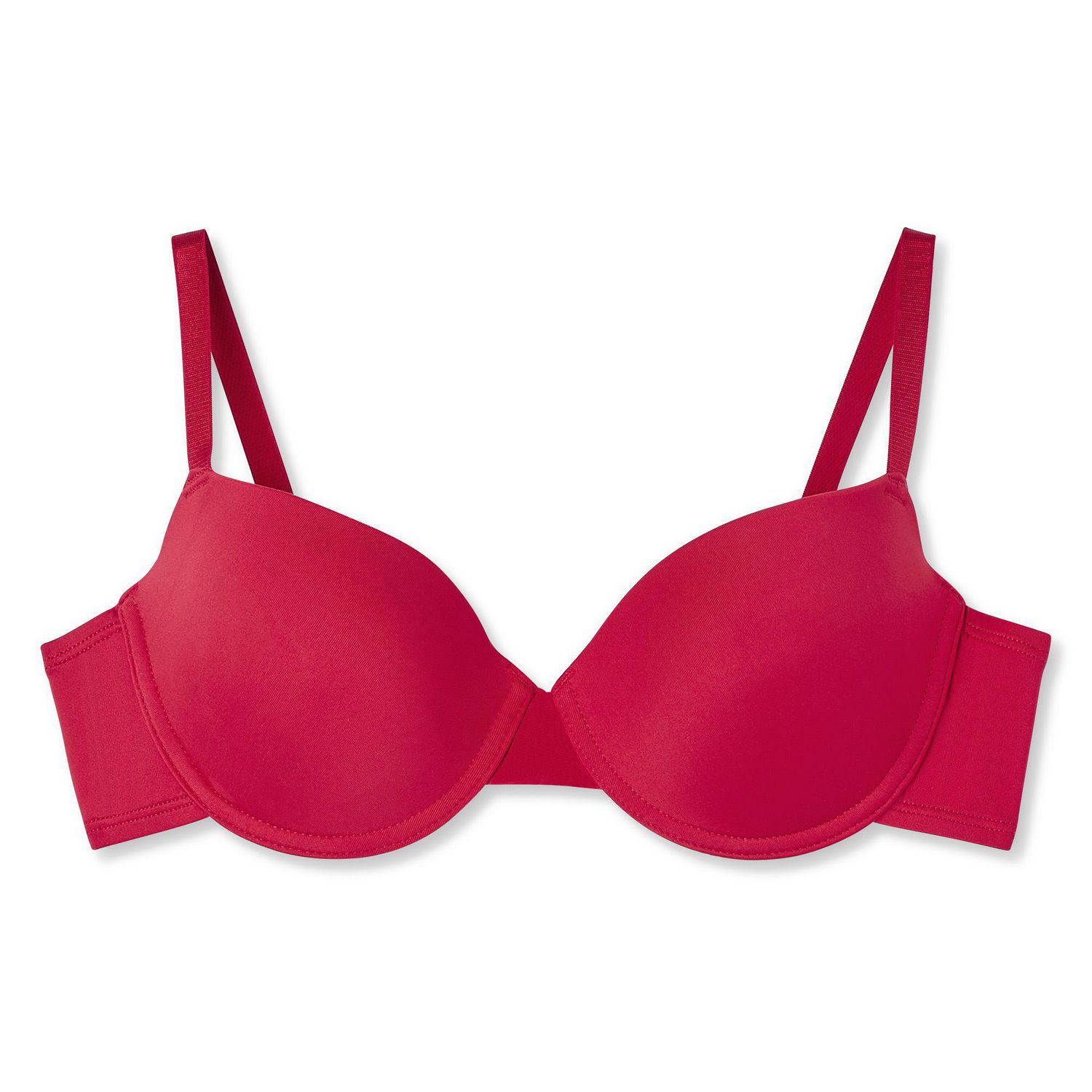 SO Smooth Plunge Push-Up Bra SO82001 Buffalo Red Size 32B New with