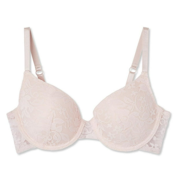 George Women's Floral Lace T-Shirt Bra, Sizes 32A-36D - Walmart.ca