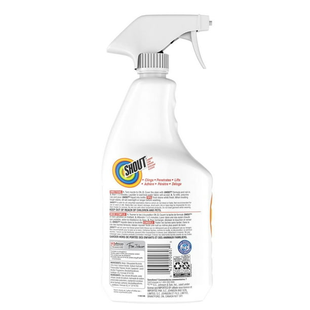 Shout® Laundry Stain Remover Spray, 650mL, 650mL 