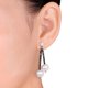 Miadora Boucles d'oreilles avec perles d'eau douce blanches de culture 5-6 mm & 10-11 mm et hématite en argent sterling – image 2 sur 3
