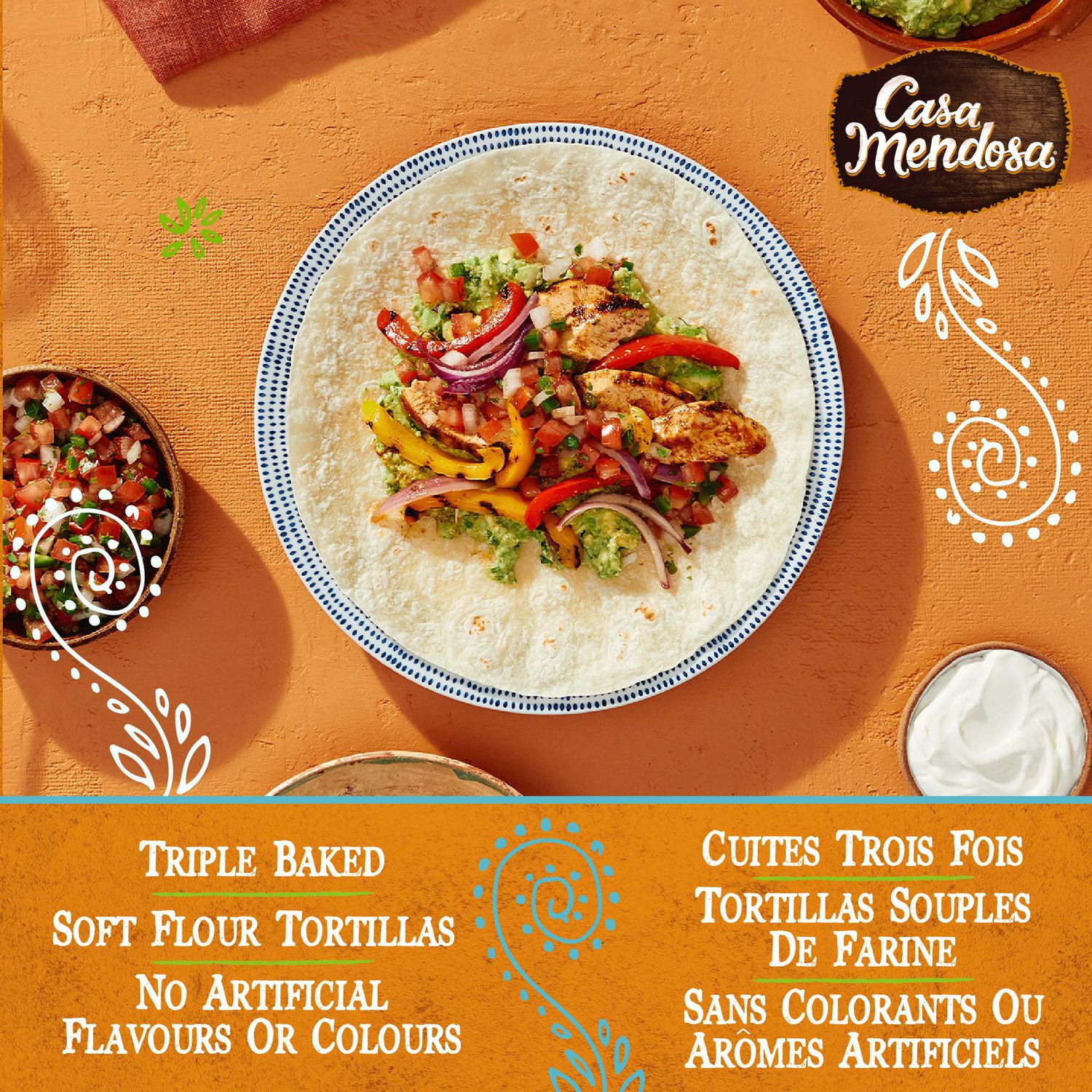 Casa Mendosa Original tortillas 7" moyennes 10 ct, 340 g