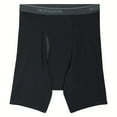 thumbnail image 4 of Fruit of the Loom Men's CoolZone Black & Grey Boxer Briefs, 4-Pack, 4 of 7