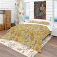 thumbnail image 1 of Designart Flower Pattern Botanic Texture Modern & Contemporary Duvet Cover Set, 1 of 1