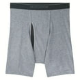thumbnail image 3 of Fruit of the Loom Men's CoolZone Black & Grey Boxer Briefs, 4-Pack, 3 of 7