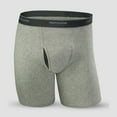 thumbnail image 3 of Fruit of the Loom Men's CoolZone Fly Black and Gray Boxer Briefs, 2XL, 3-pack, 3 of 7