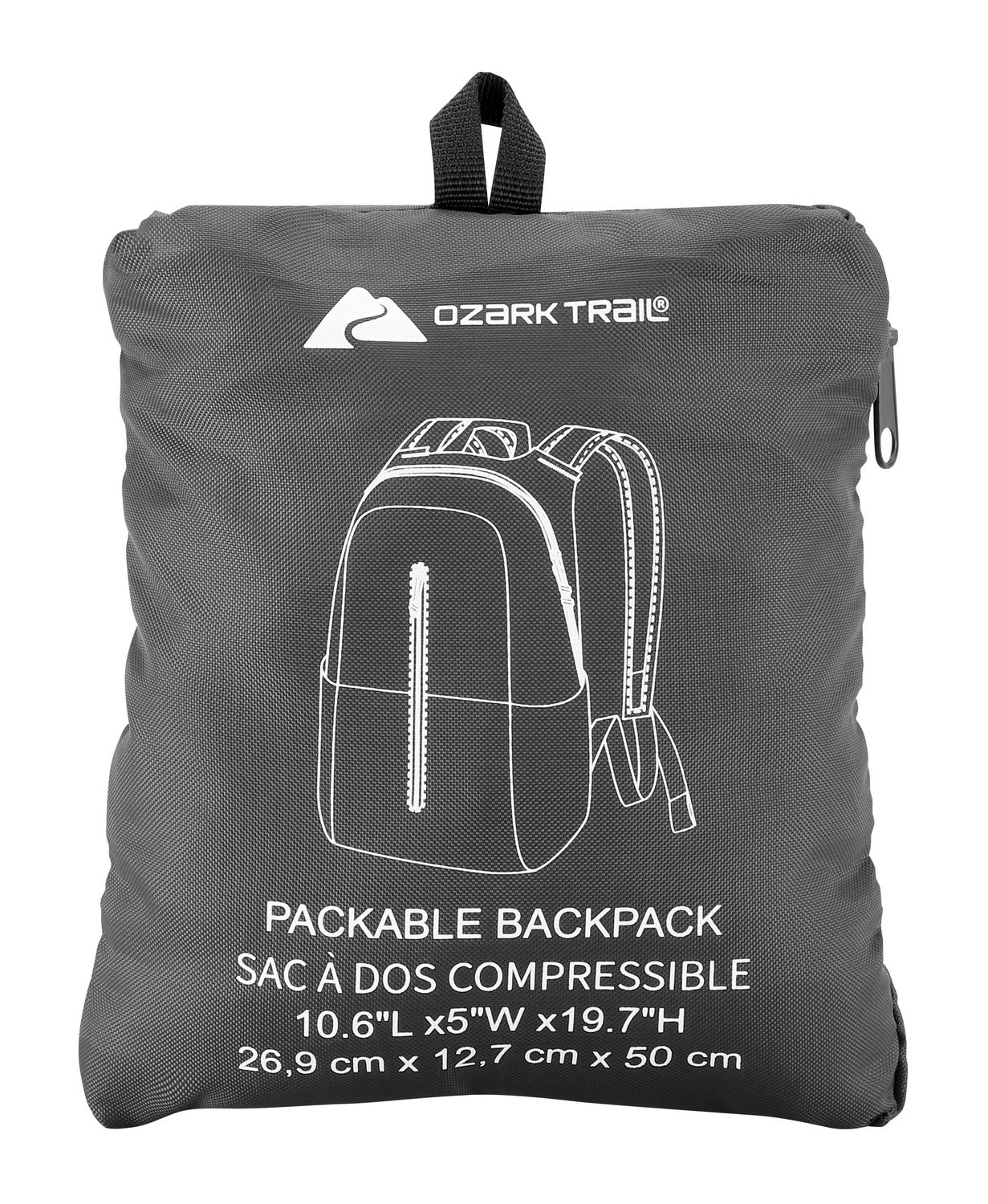 Compressible backpack outlet