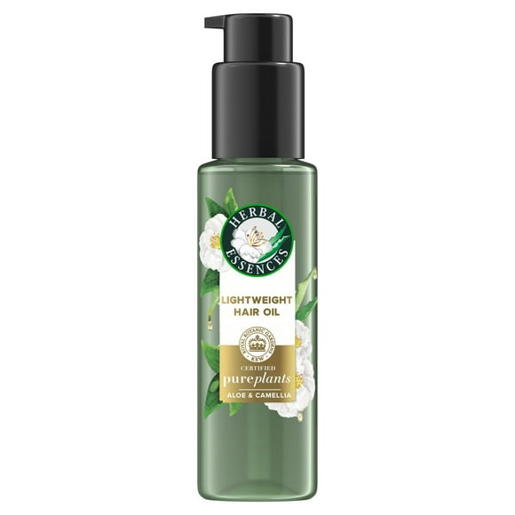 Herbal Essences Lightweight Hair Oil, Certified Pure Plants, with Aloe and Camellia Flower Oil, 95ML