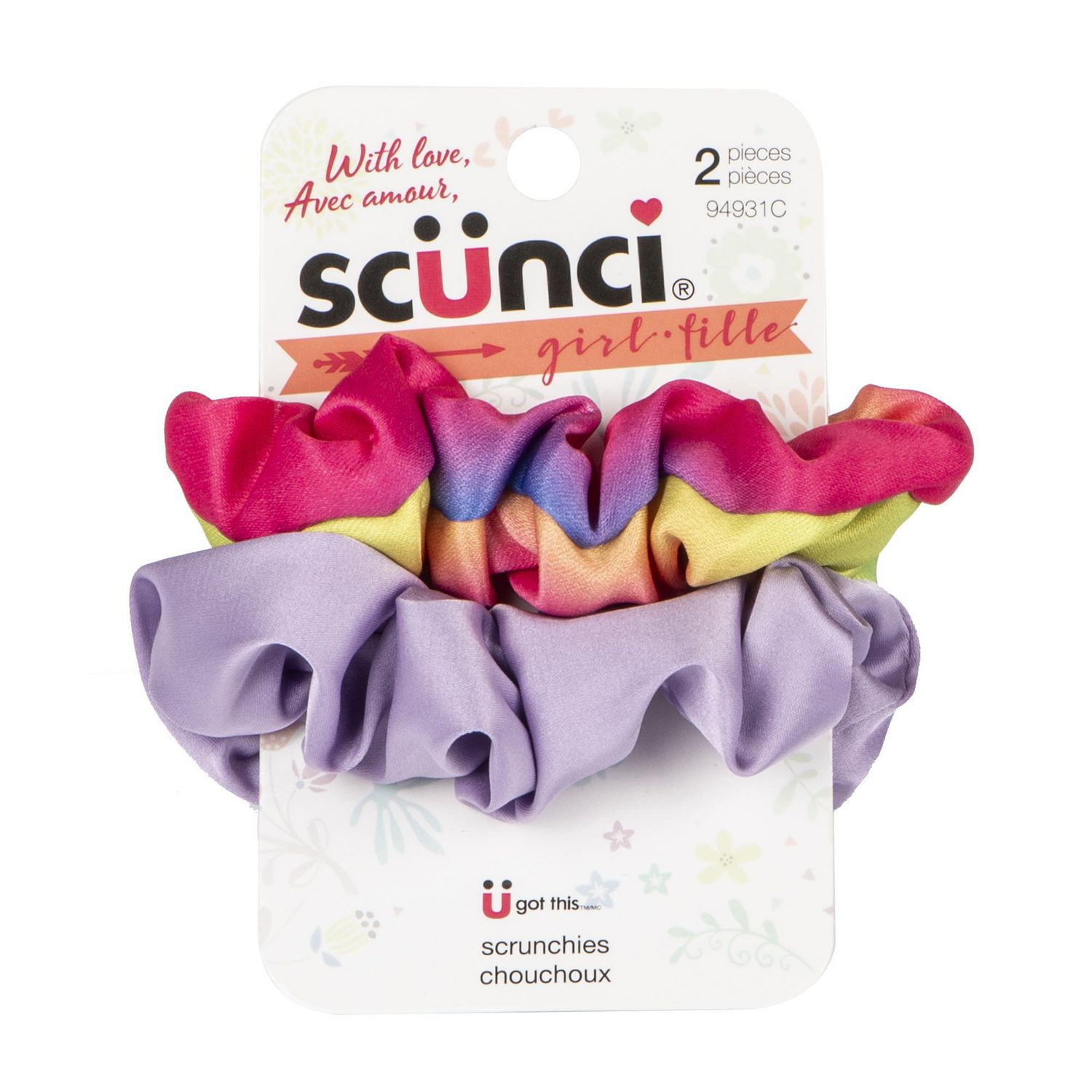 2 Pack Solid Scrunchie Walmart Canada