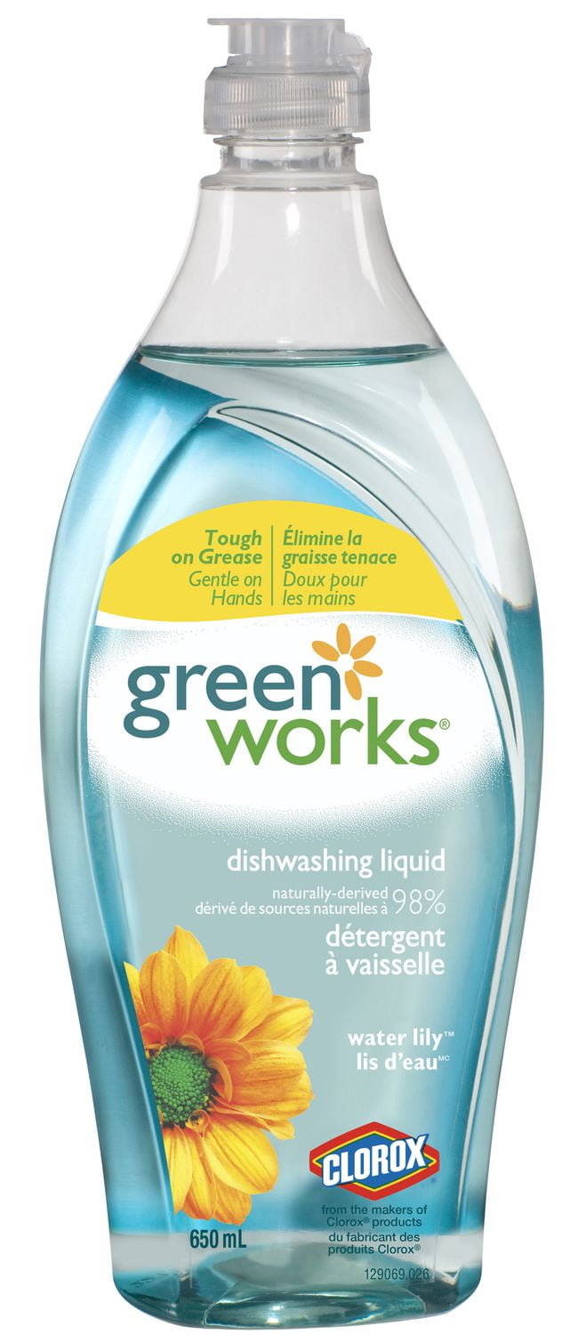 Green Works Dish Liquid Detergent, Water Lily, 650mL Walmart Canada