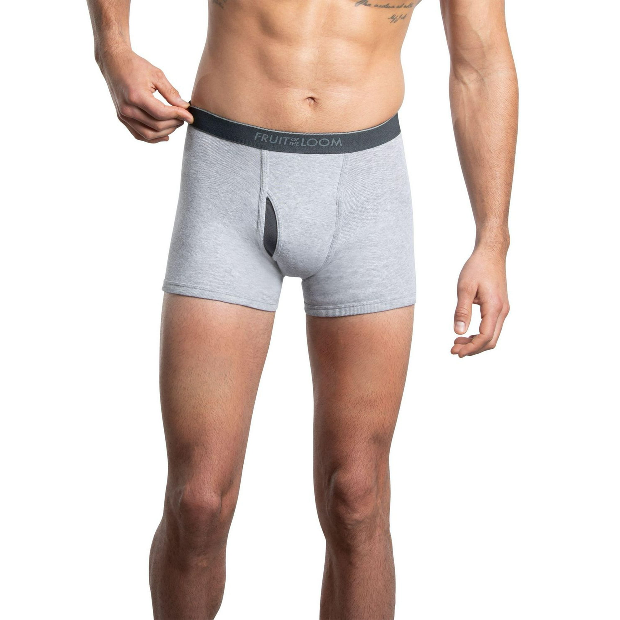 Fruit of the Loom - Tag-free CoolZone Fly boxer briefs, pk. of 3 - Plus  Size. Colour: charcoal. Size: 3xl