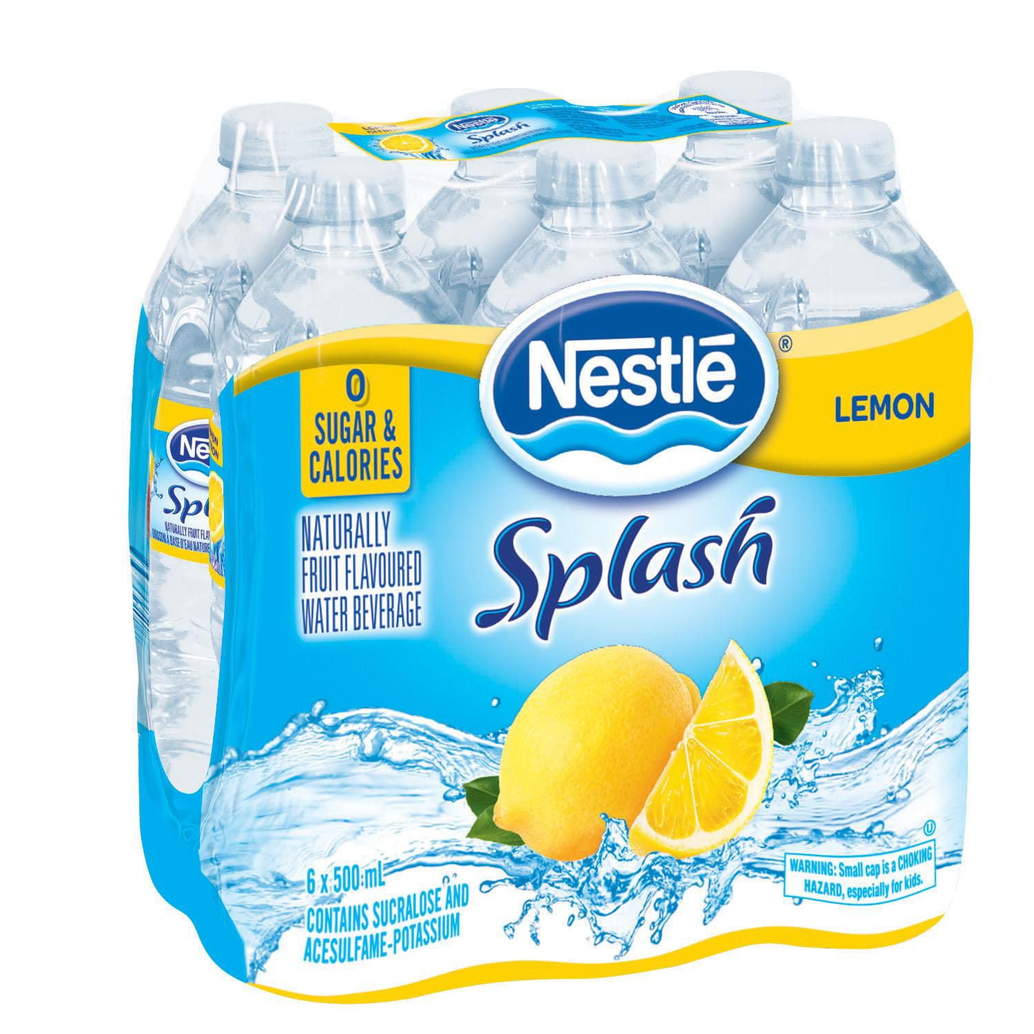 Nestle Splash 6x500ml Lemon flavour | Walmart Canada