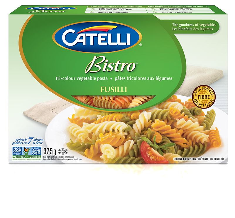 Catelli Bistro Fusilli TriColour Vegetable Pasta Walmart Canada