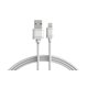 Câble Charge & Synchronisation Blanc MFI Lightning à USB sans enchevêtrements de 6 pi de M – image 1 sur 2