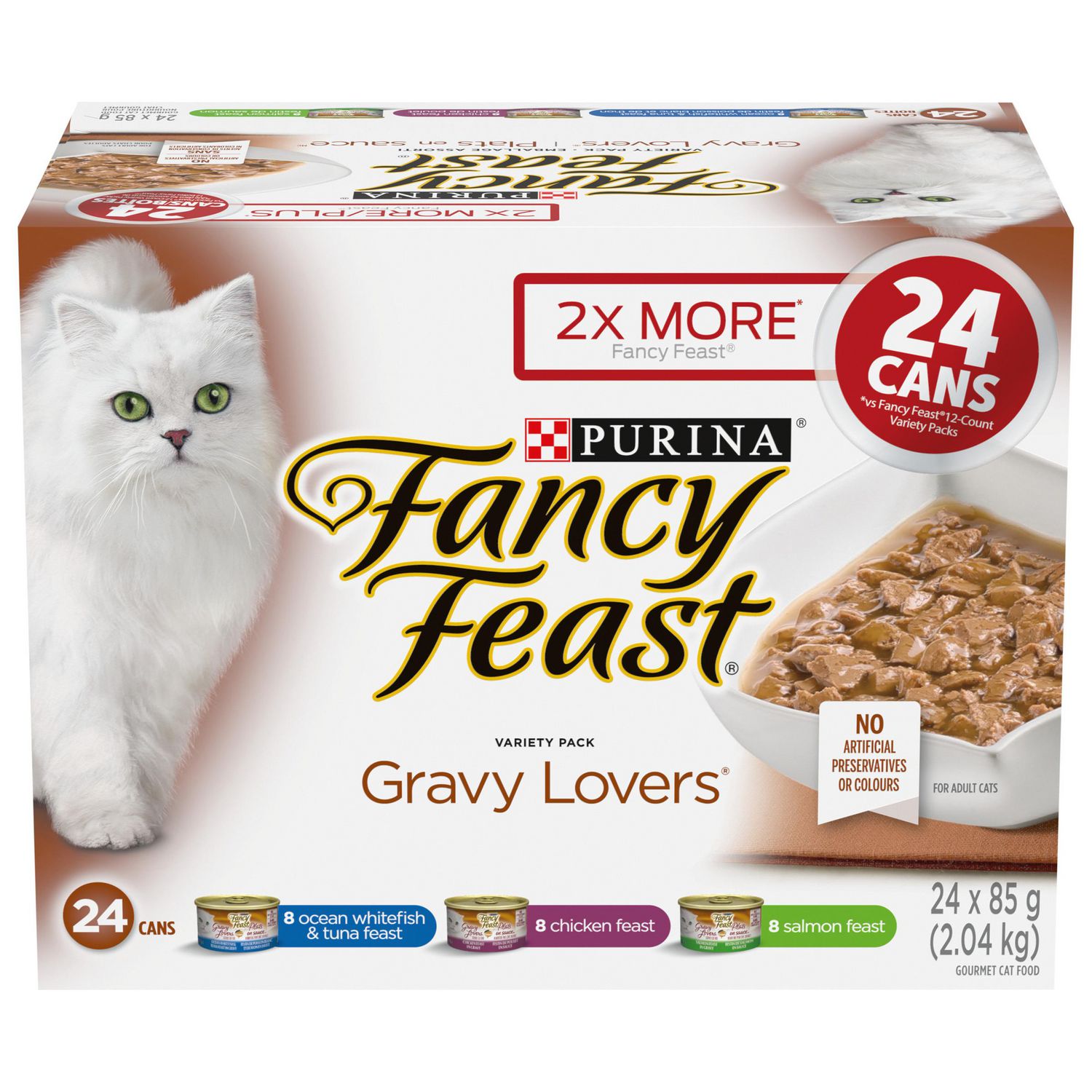 Fancy Feast Gravy Lovers Variety Pack, Wet Cat Food 24 X 85g Walmart