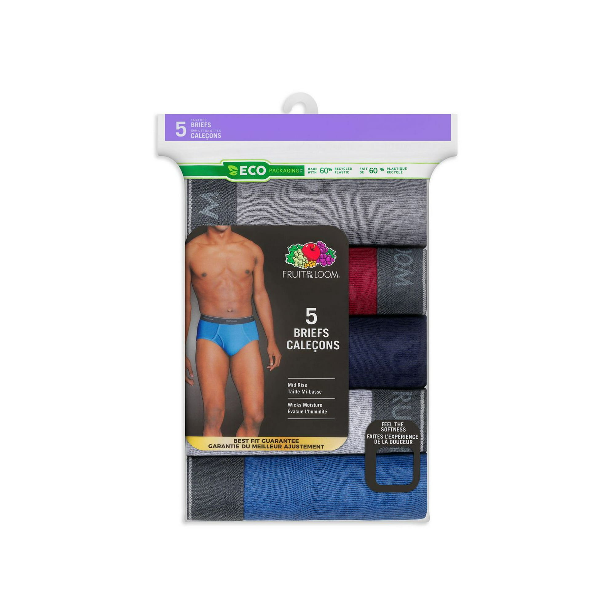 Fruit of the Loom Men's Low Rise Brief (Pack of 5)