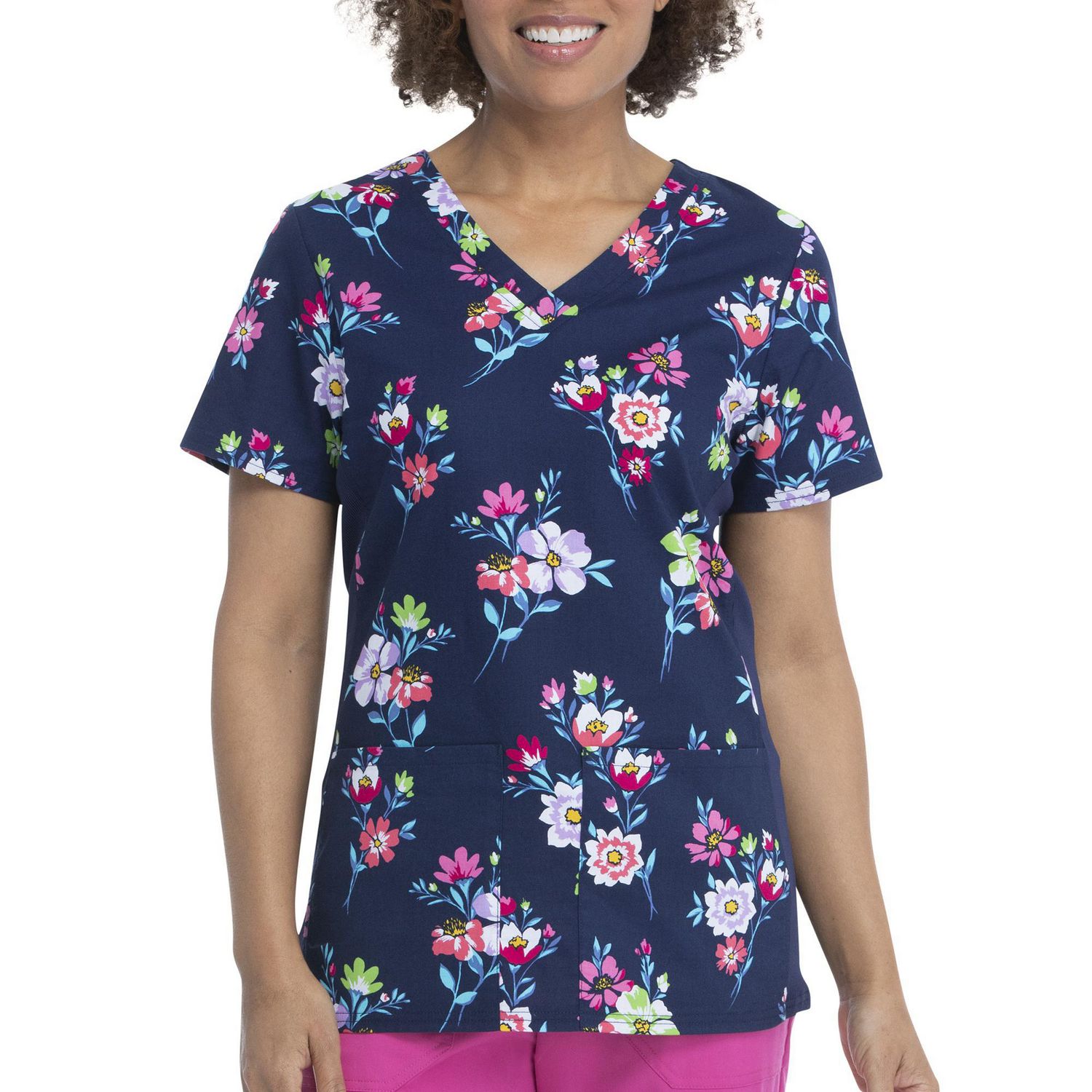 Scrubstar "Botanical Bouquet" Women's Fashion Collection Printed VNeck