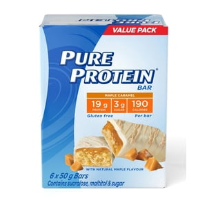 Pure Protein Maple Caramel 6x50G Paquet de valeur