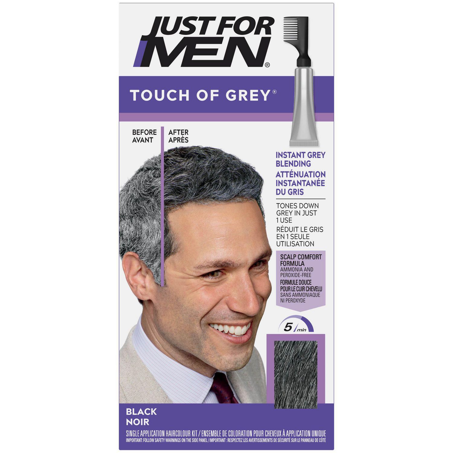 grey hair comb