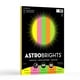Papier cartonné coloré Astrobrights, assortiment "Neon" à 5 couleurs 216 x 279mm, 65lb, 50 feuilles – image 1 sur 4