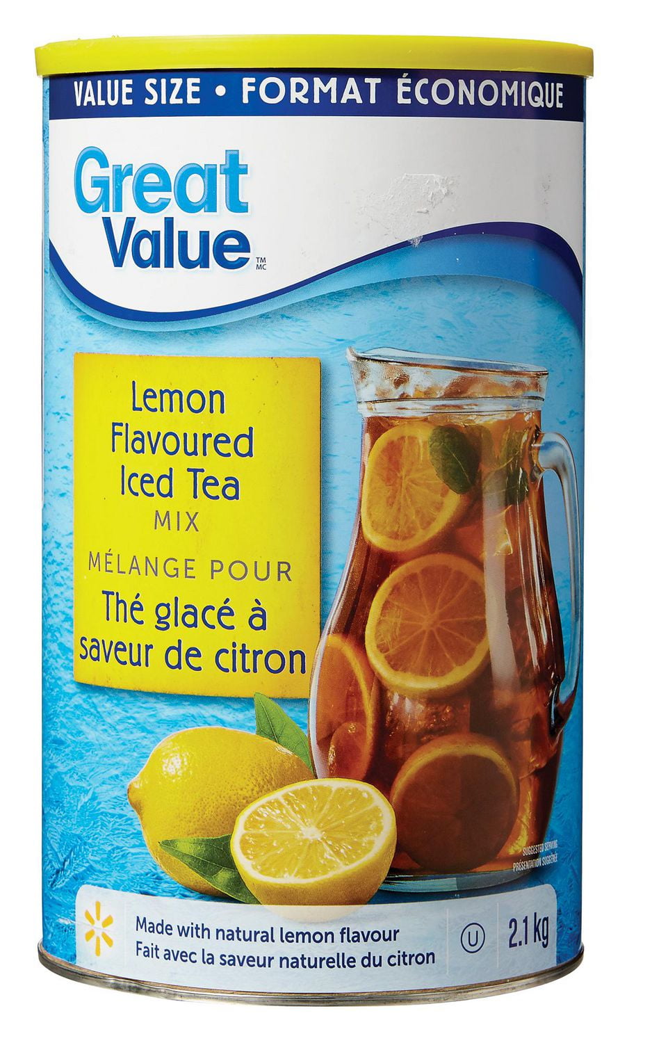 Great Value Lemon Flavoured Iced Tea Mix, Value Size Walmart Canada