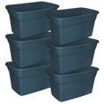 thumbnail image 1 of Bac de rangement Sterilite de 114 l en bleu, 1 of 1