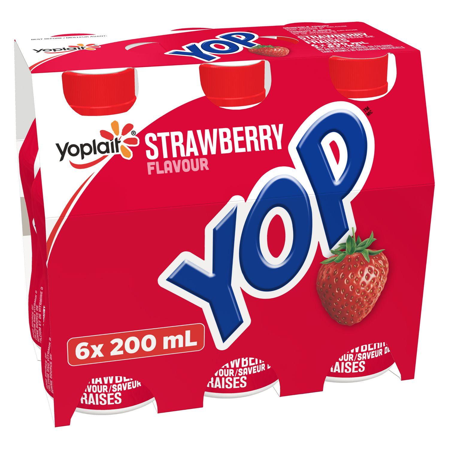 Yoplait Yop Strawberry Drinkable Yogurt Walmart Canada