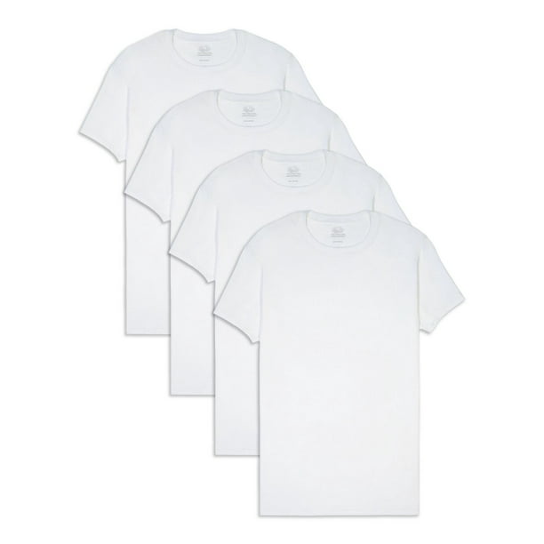 Fruit of the Loom Men's Coolzone Crew-neck shirt, White, 4-pack, Sizes ...