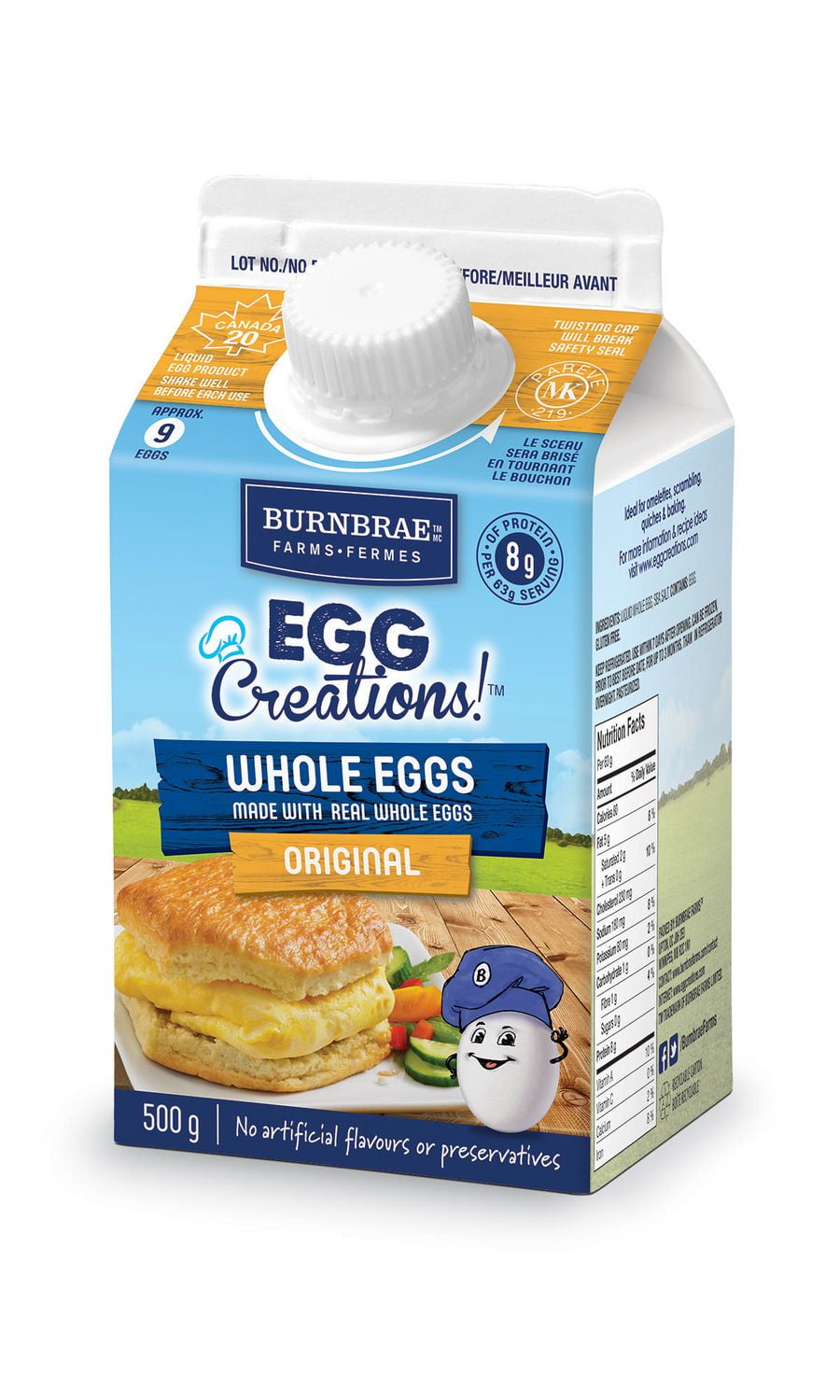 Burnbrae Farms Egg Creations Original Whole Egg Walmart Canada
