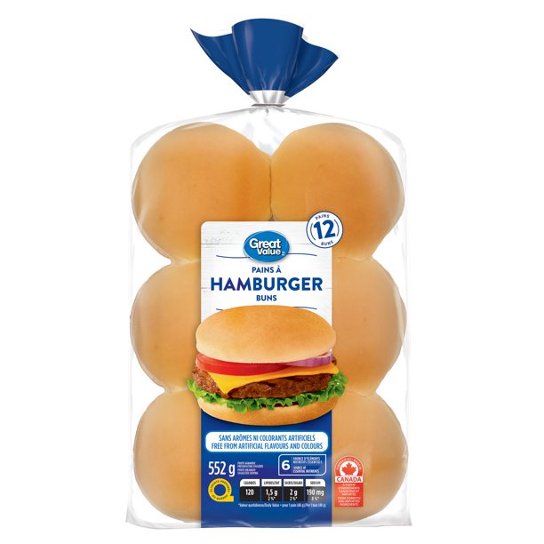 Great Value Hamburger Buns Walmart.ca