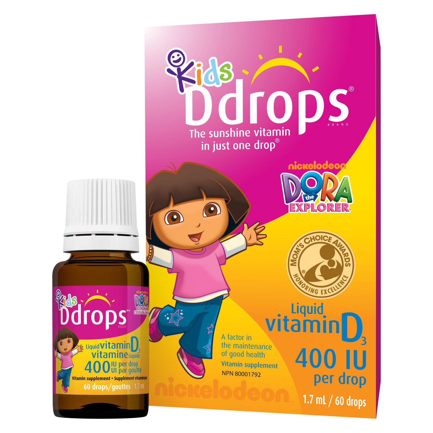 Kids Ddrops® Liquid Vitamin D3 Vitamin Supplement, 400 IU ...