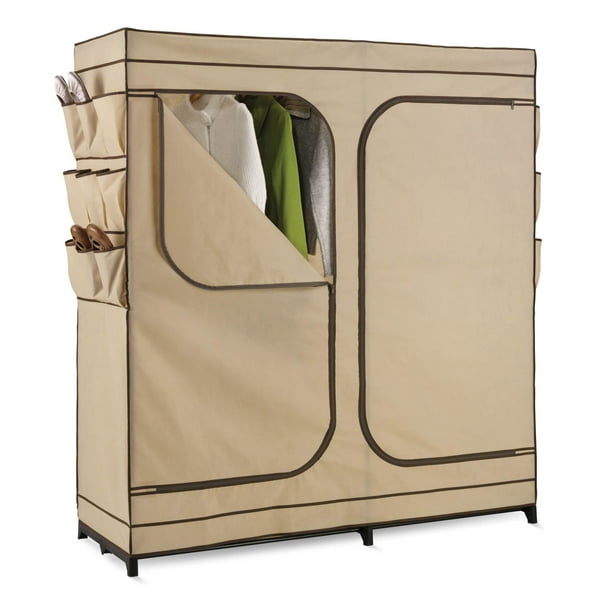 HoneyCanDo 60inch Storage Closet with Shoe Organizer Walmart.ca