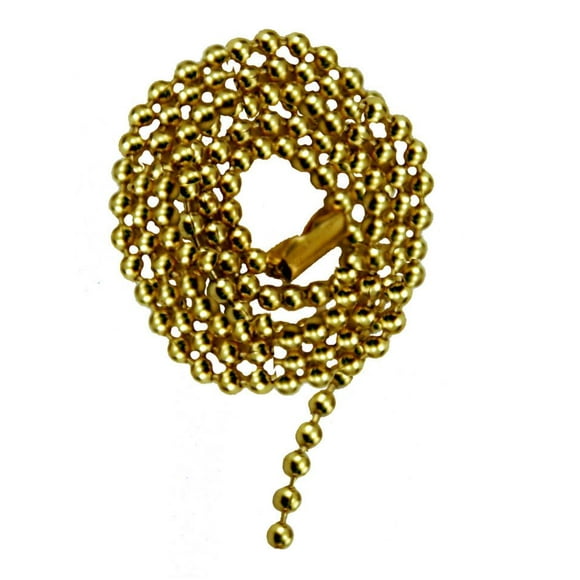 Atron Electro Industries 36 Inch Brass Beaded Fan Pull Chain