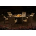 thumbnail image 1 of Sunjoy Dining Set with LP Fire Table Patio Furniture, 1 of 9