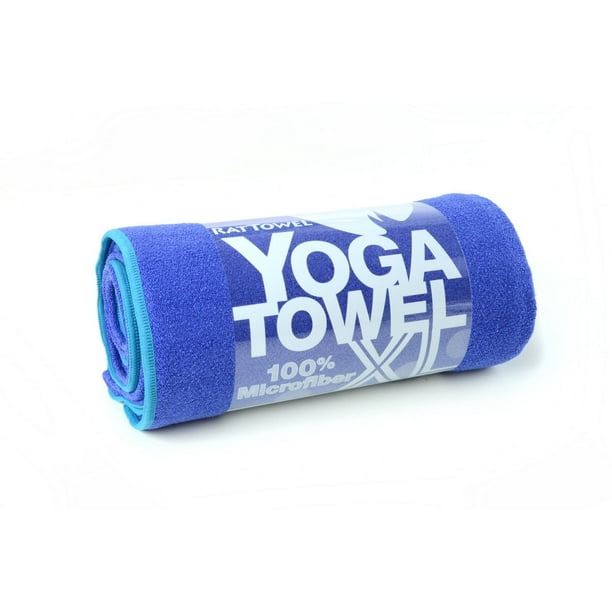 Serviette pour tapis de yoga XL de YogaRat - Indigo/Turquoise