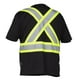 T-shirt de sécurité à manches courtes Forcefield Hi Vis à col en V Tailles G-2TG – image 2 sur 2