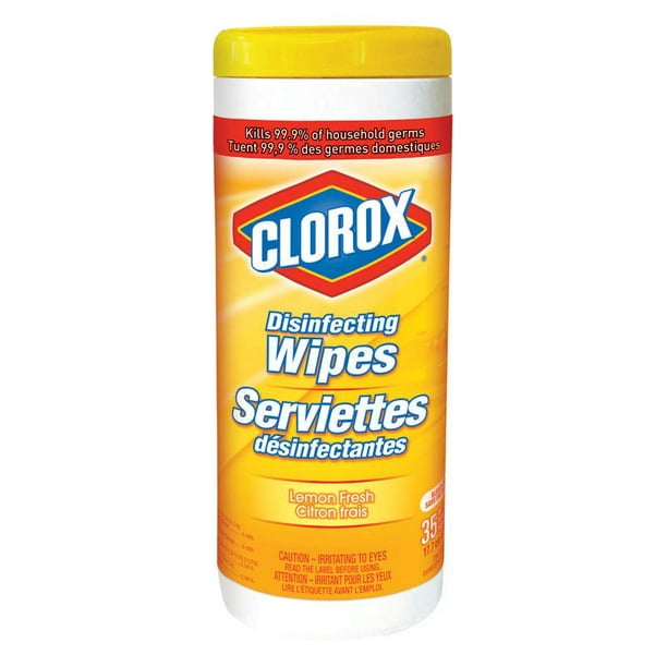 Serviettes désinfectantes Commercial Solution de Clorox au parfum de citron