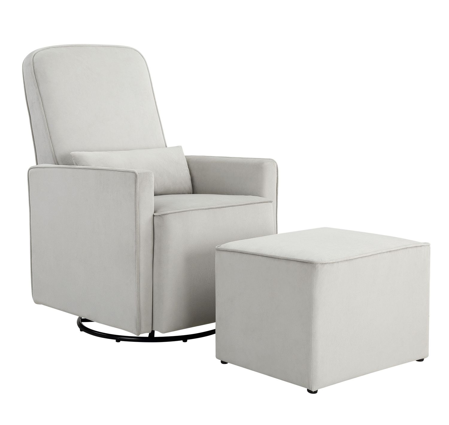 Brentwood swivel hotsell glider and ottoman