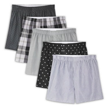 Fruit of the Loom Men's Prints & Stripes Boxer Shorts, 5-Pack