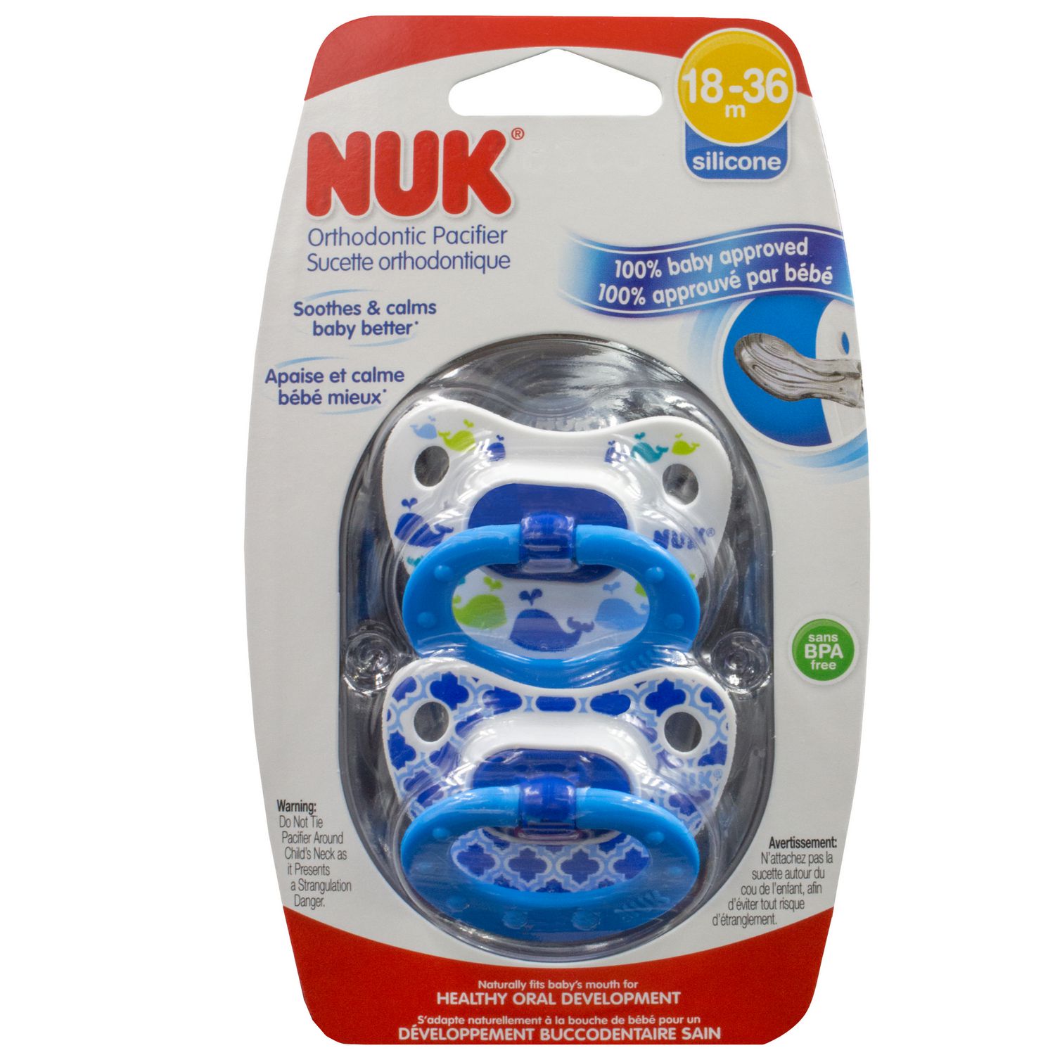 Sucette Orthodontique Nuk Fashion Paquet De 2 0 6 Mois Walmart Canada