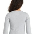 thumbnail image 3 of George Women's Slim Rib Long Sleeve Tee, 3 of 6