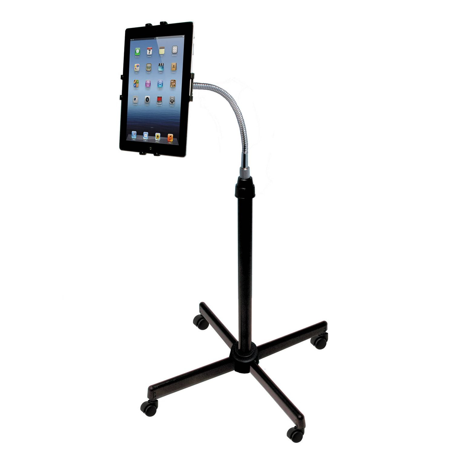 CTA Digital Height-Adjustable Gooseneck Stand with Casters for iPad ...